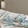 Everyday Glassware|Tumblers^Nkuku Taja Tumbler - Sea Blue (Set of 4)