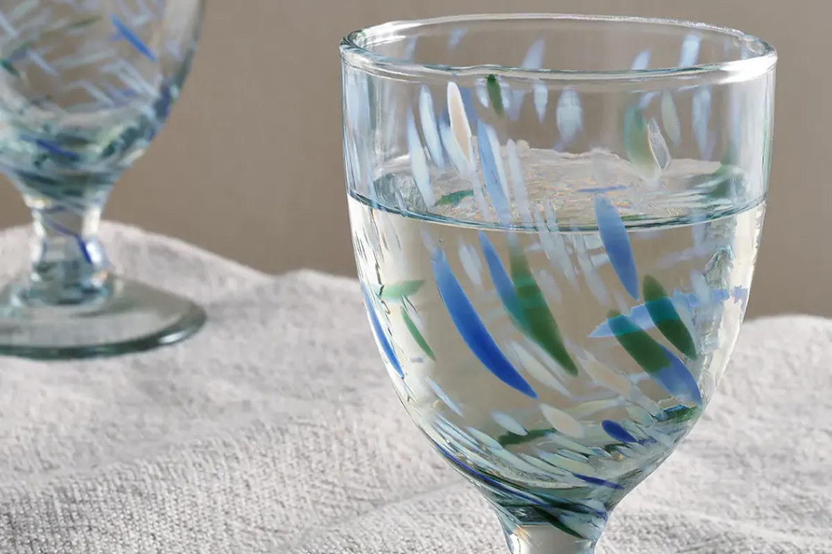 Entertaining Glasses|Wine & Champagne Glasses^Nkuku Taja Wine Glass - Sea Blue (Set of 4)