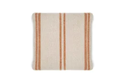 Bedroom Textiles|Cushions^Nkuku Tajana Linen Stripe Cushion Cover - Rust