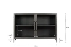 Home Office|Kitchen & Dining^Nkuku Takua Iron Sideboard