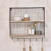 Pantry|Kitchen Storage^Nkuku Tamba Shelf with Hooks