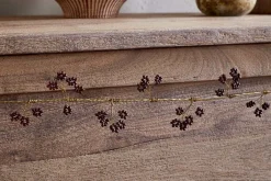 Wreaths & Garlands|New Christmas^Nkuku Tanu Mango Wood Beaded Garland - Brass & Ruby