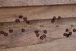 Wreaths & Garlands|New Christmas^Nkuku Tanu Mango Wood Beaded Garland - Brass & Ruby