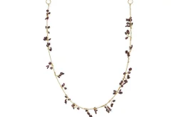 Wreaths & Garlands|New Christmas^Nkuku Tanu Mango Wood Beaded Garland - Brass & Ruby