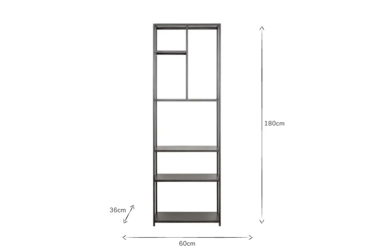 Home Office|Hallway & Bootroom^Nkuku Tanvi Display Shelf - Black - Narrow