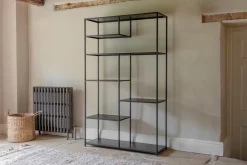 Home Office|Hallway & Bootroom^Nkuku Tanvi Display Shelf - Black - Wide