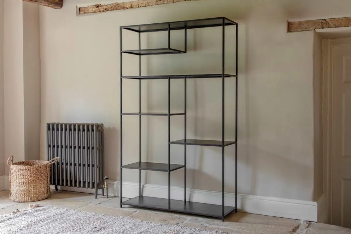 Home Office|Hallway & Bootroom^Nkuku Tanvi Display Shelf - Black - Wide