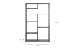 Home Office|Hallway & Bootroom^Nkuku Tanvi Display Shelf - Black - Wide