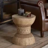 Living|Side Tables^Nkuku Taru Carved Side Table - Natural
