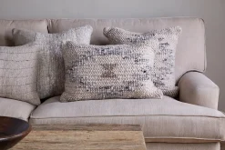 Bedroom Textiles|Cushions^Nkuku Tendai Cotton & Wool Cushion Cover - Natural