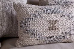 Bedroom Textiles|Cushions^Nkuku Tendai Cotton & Wool Cushion Cover - Natural