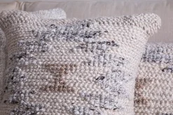 Bedroom Textiles|Cushions^Nkuku Tendai Cotton & Wool Cushion Cover - Natural