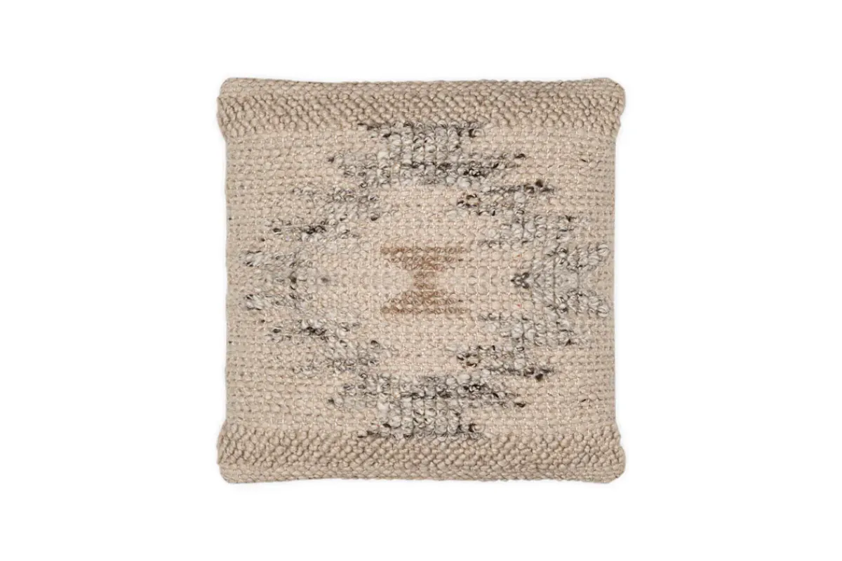 Bedroom Textiles|Cushions^Nkuku Tendai Cotton & Wool Cushion Cover - Natural