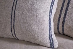 Bedroom Textiles|Cushions^Nkuku Tendali Linen Stripe Cushion Cover - Navy