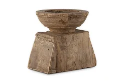 Decorative Home Accessories|Candlesticks^Nkuku Thoko Reclaimed Square Candlestick - Dark Stain