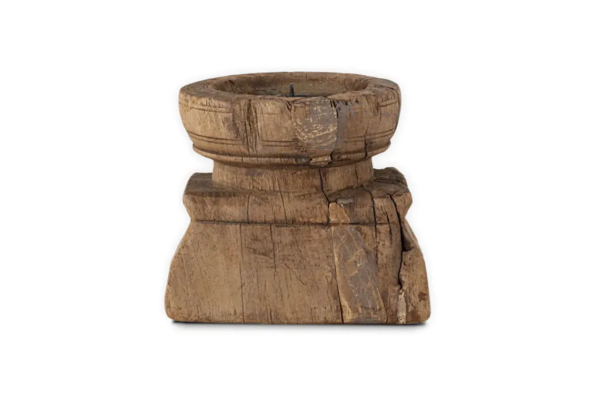 Decorative Home Accessories|Candlesticks^Nkuku Thoko Reclaimed Square Candlestick - Dark Stain