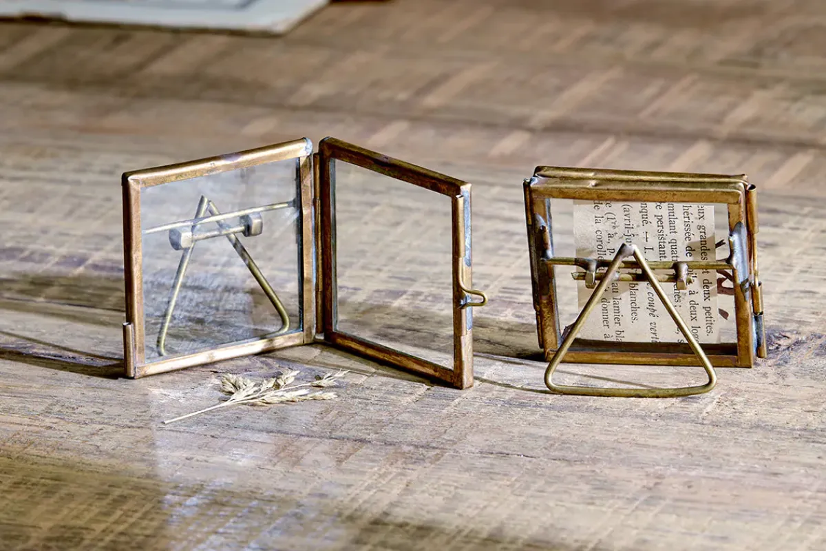 Photo Frames^Nkuku Tiny Danta Frame Antique Brass (Set of 2)
