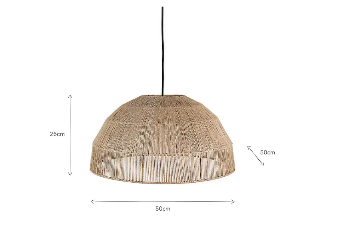 Lampshades|Pendant Shades^Nkuku Tivi Natural Jute Lampshade - Natural