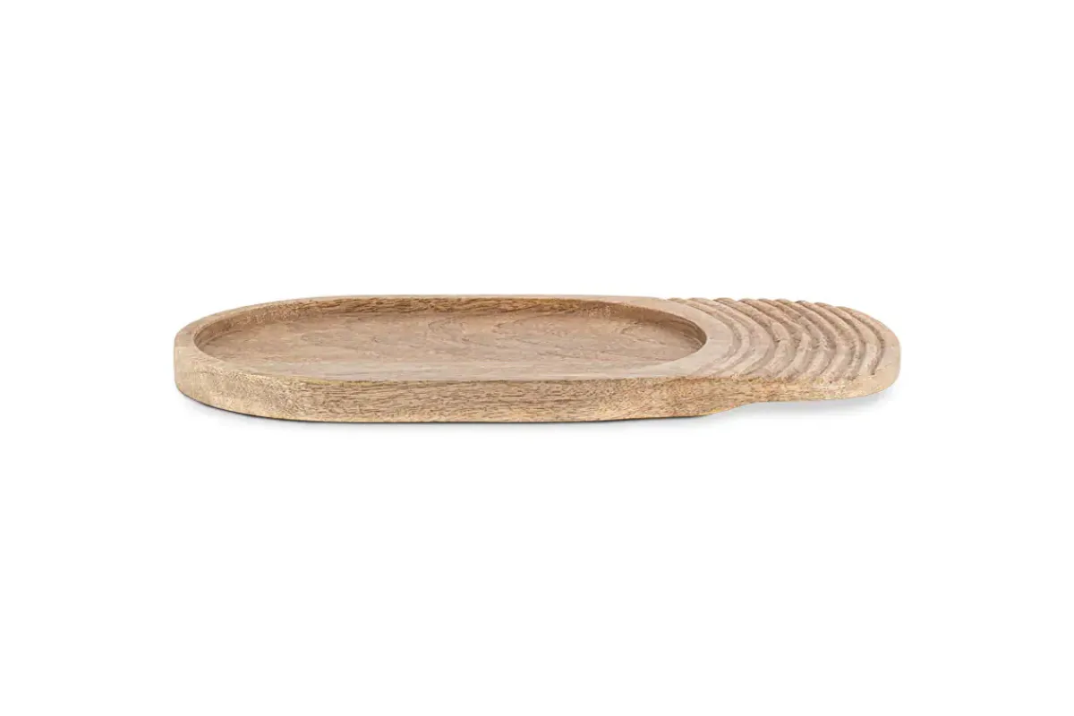 Trays & Platters^Nkuku Tivisha Mango Wood Serving Board - Natural