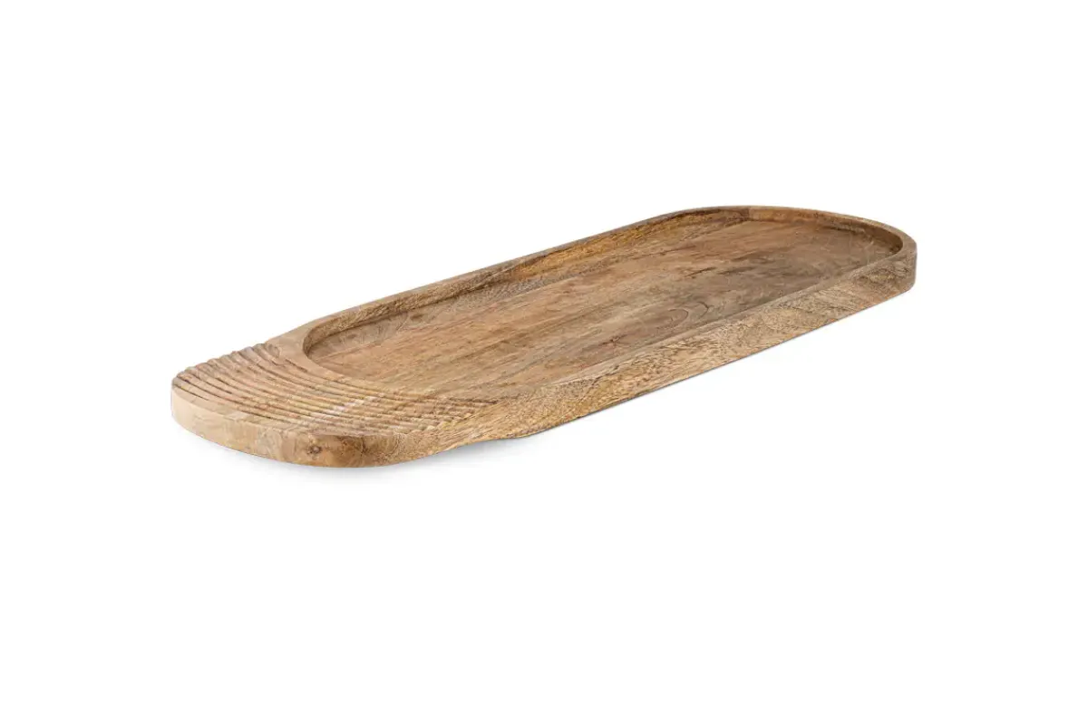 Trays & Platters^Nkuku Tivisha Mango Wood Serving Board - Natural