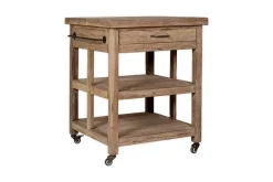 Pantry|Home Office^Nkuku Tivu Reclaimed Wood Butchers Block - Natural