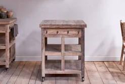 Pantry|Home Office^Nkuku Tivu Reclaimed Wood Butchers Block - Natural