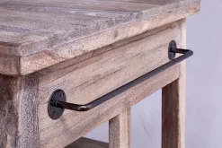 Pantry|Home Office^Nkuku Tivu Reclaimed Wood Butchers Block - Natural