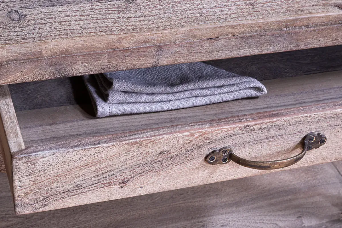 Pantry|Home Office^Nkuku Tivu Reclaimed Wood Butchers Block - Natural