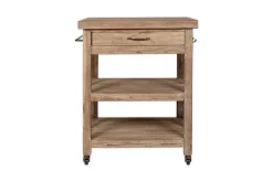 Pantry|Home Office^Nkuku Tivu Reclaimed Wood Butchers Block - Natural