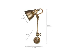 Wall Lights|Spot Lights^Nkuku Tubu Brass Extendable Wall Light - Antique Brass