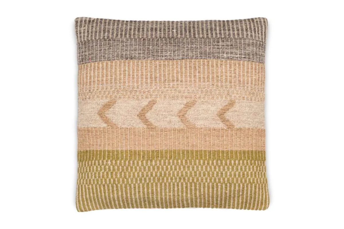 Bedroom Textiles|Cushions^Nkuku Tuleeka Wool Cushion Cover - Ochre