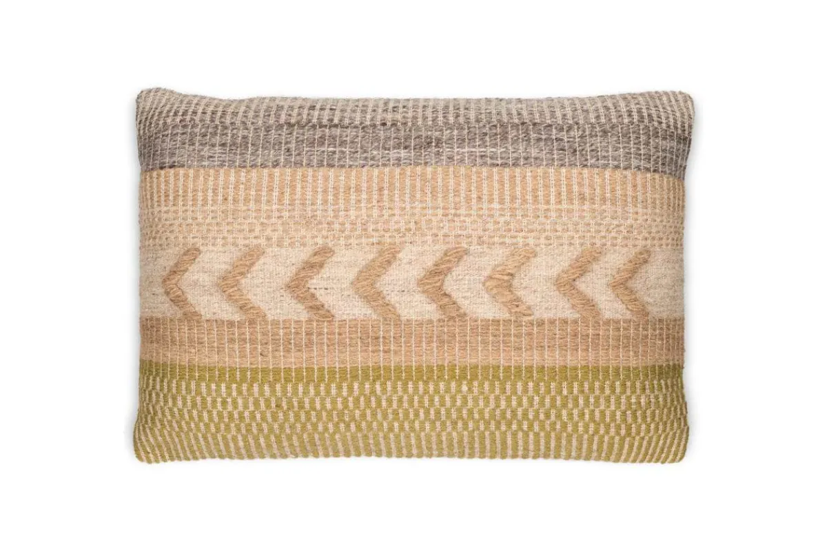 Bedroom Textiles|Cushions^Nkuku Tuleeka Wool Cushion Cover - Ochre