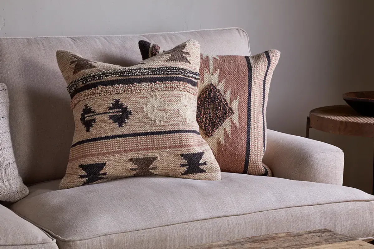 Bedroom Textiles|Cushions^Nkuku Tussi Ami Cushion Cover - Dusty Pink