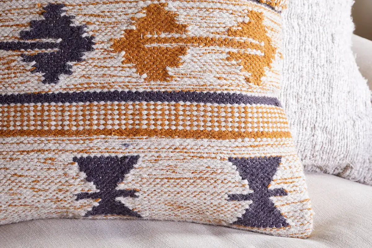 Bedroom Textiles|Cushions^Nkuku Tussi Ami Cushion Cover - Mustard & Grey