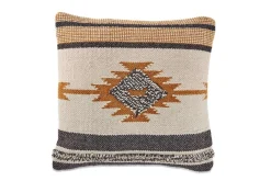 Bedroom Textiles|Cushions^Nkuku Tussi Mara Cushion Cover - Mustard & Grey