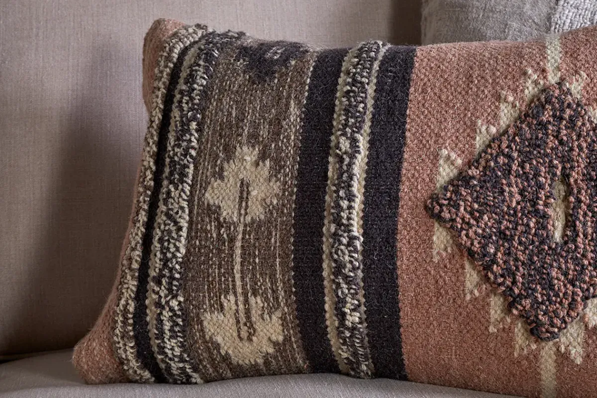 Bedroom Textiles|Cushions^Nkuku Tussi Sia Cushion Cover - Dusty Pink