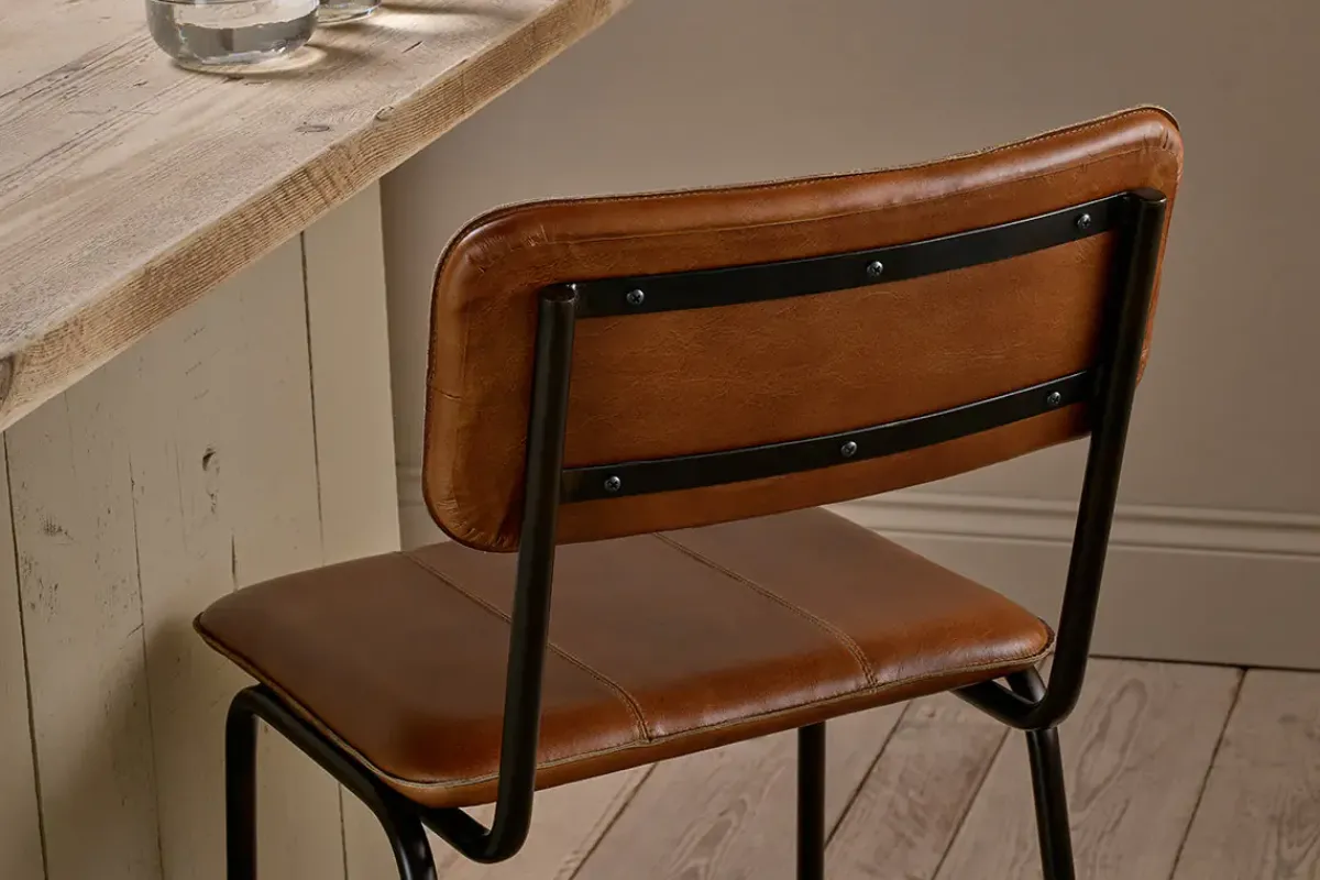 Kitchen & Dining|Bar Stools & Bar Chairs^Nkuku Ukari Counter Chair - Aged Tan