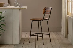 Kitchen & Dining|Bar Stools & Bar Chairs^Nkuku Ukari Counter Chair - Aged Tan