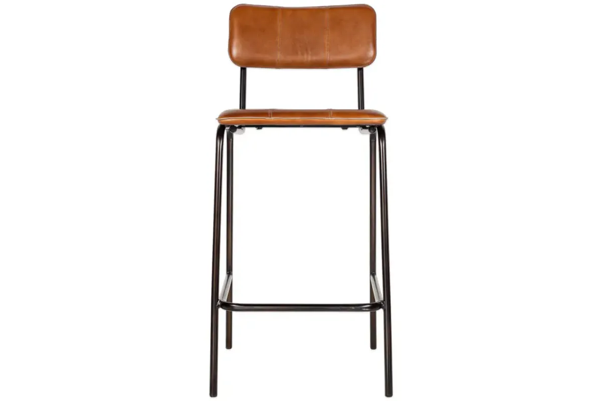 Kitchen & Dining|Bar Stools & Bar Chairs^Nkuku Ukari Counter Chair - Aged Tan