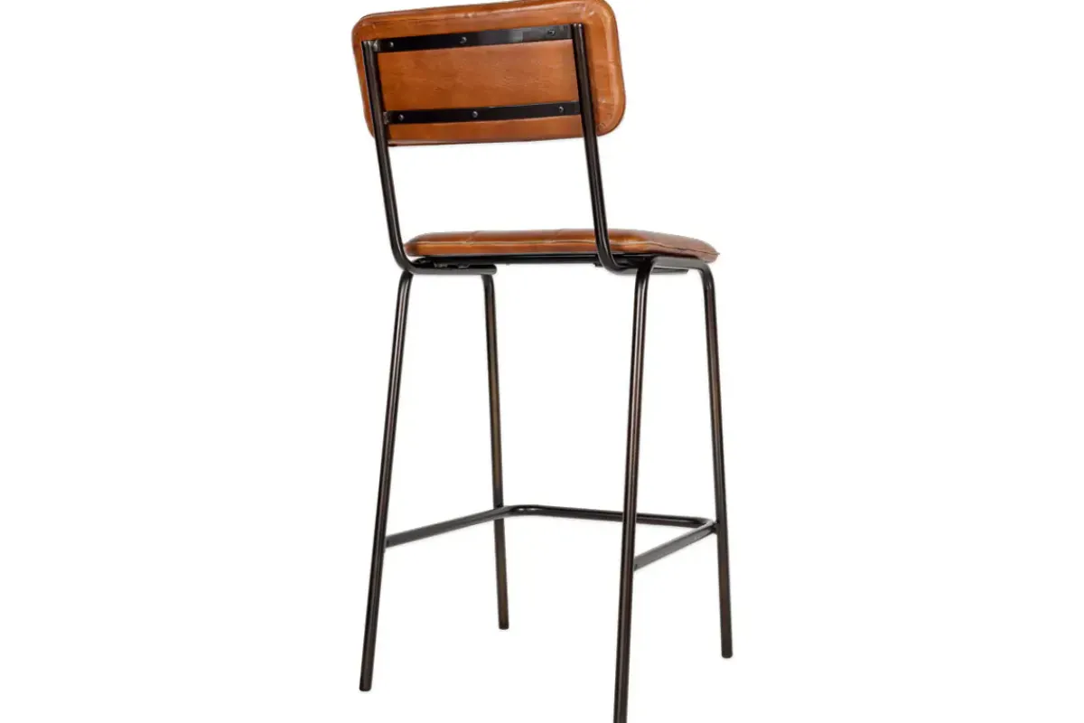 Kitchen & Dining|Bar Stools & Bar Chairs^Nkuku Ukari Counter Chair - Aged Tan