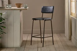 Kitchen & Dining|Bar Stools & Bar Chairs^Nkuku Ukari Counter Chair - Aged Black