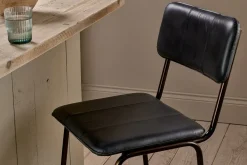 Kitchen & Dining|Bar Stools & Bar Chairs^Nkuku Ukari Counter Chair - Aged Black