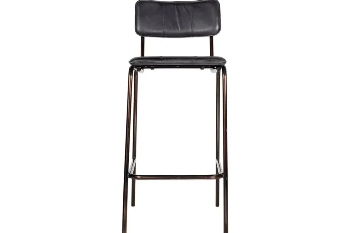 Kitchen & Dining|Bar Stools & Bar Chairs^Nkuku Ukari Counter Chair - Aged Black