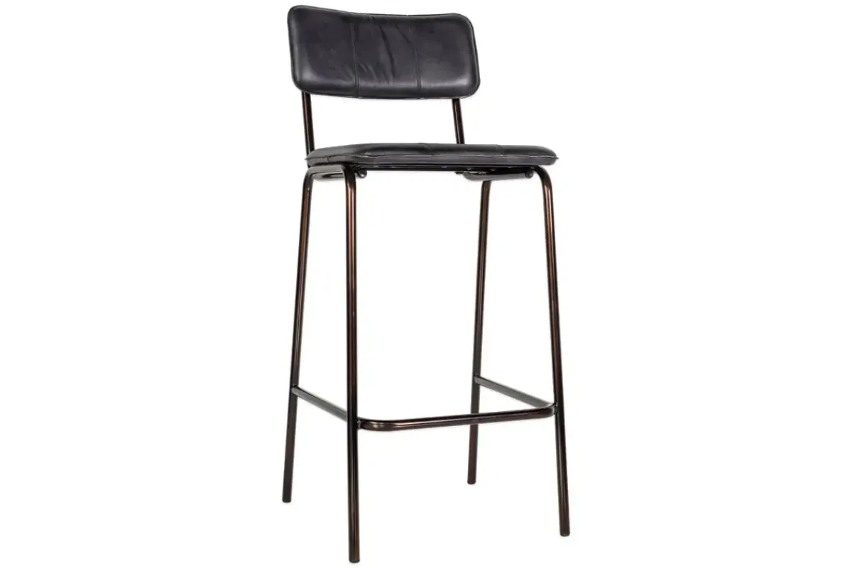 Kitchen & Dining|Bar Stools & Bar Chairs^Nkuku Ukari Counter Chair - Aged Black