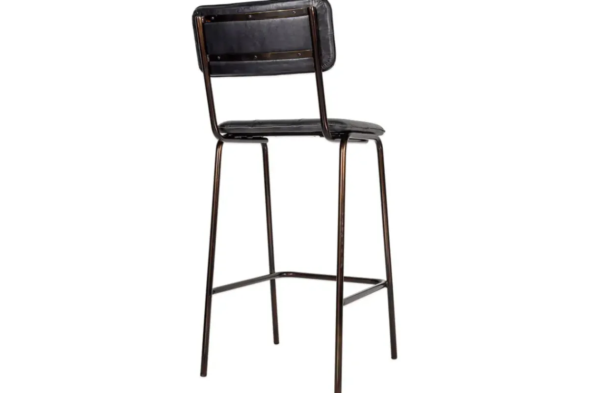 Kitchen & Dining|Bar Stools & Bar Chairs^Nkuku Ukari Counter Chair - Aged Black