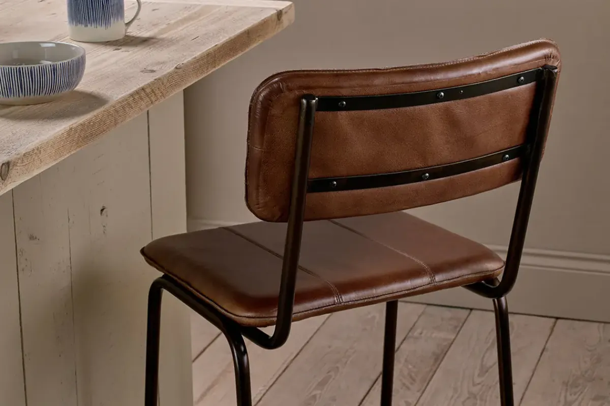 Kitchen & Dining|Bar Stools & Bar Chairs^Nkuku Ukari Counter Chair - Chocolate Brown