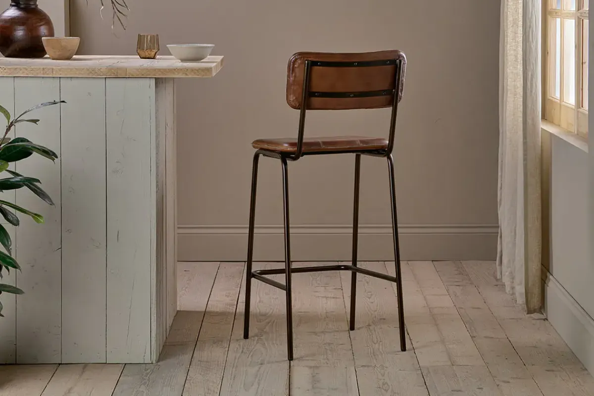 Kitchen & Dining|Bar Stools & Bar Chairs^Nkuku Ukari Counter Chair - Chocolate Brown