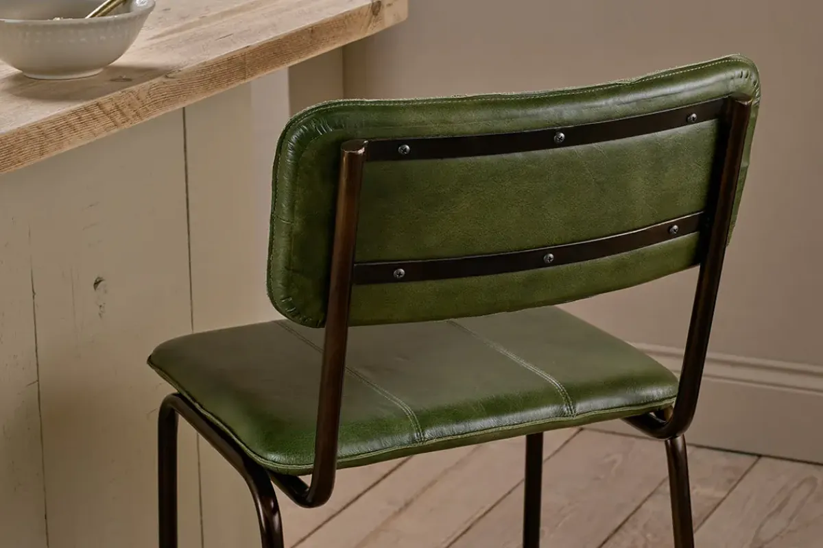 Kitchen & Dining|Bar Stools & Bar Chairs^Nkuku Ukari Counter Chair - Rich Green