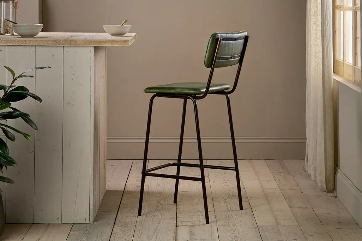 Kitchen & Dining|Bar Stools & Bar Chairs^Nkuku Ukari Counter Chair - Rich Green