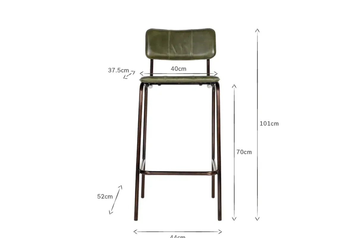 Kitchen & Dining|Bar Stools & Bar Chairs^Nkuku Ukari Counter Chair - Rich Green